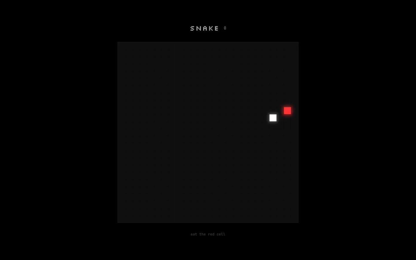 Aperçu de l'interface de Snake
